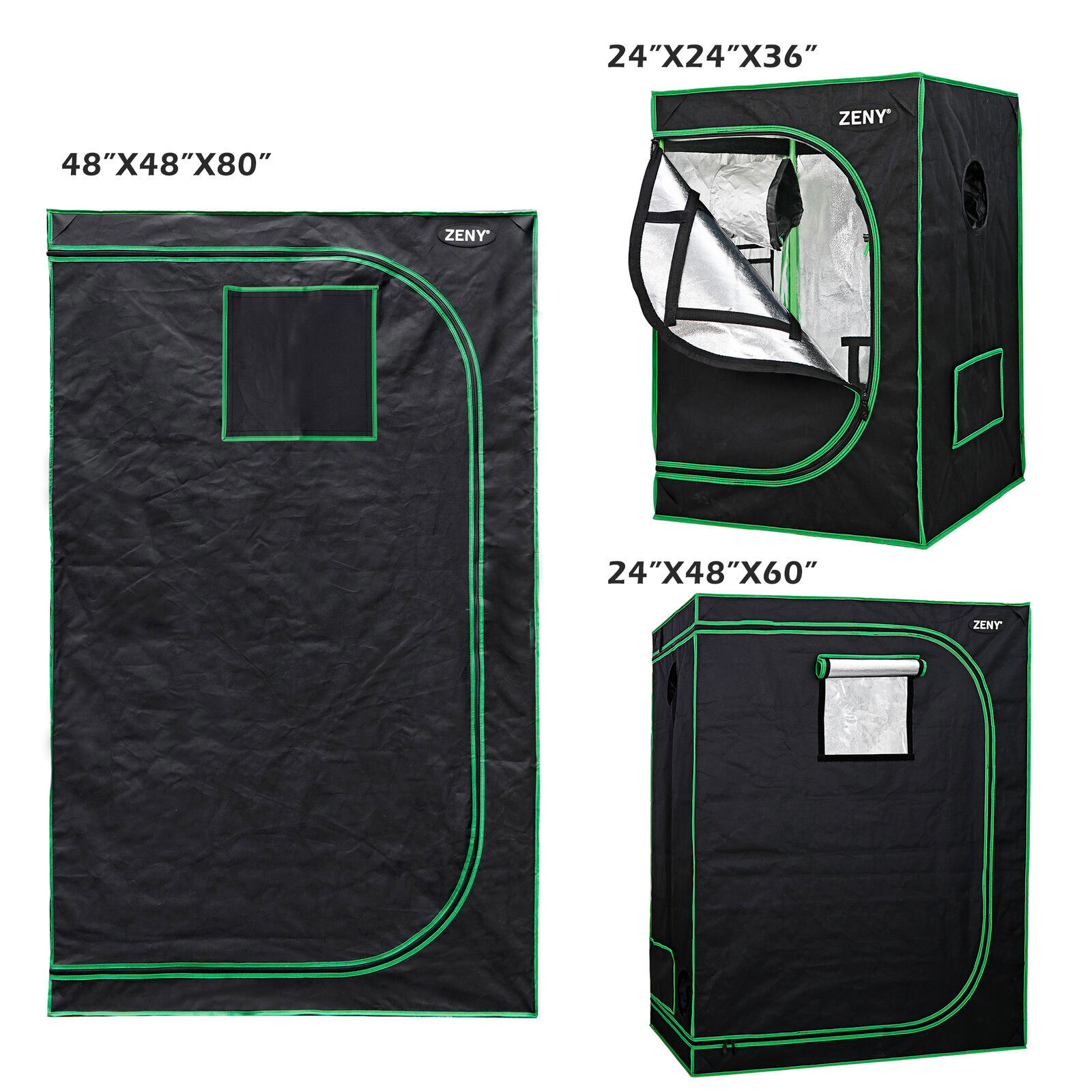 Mylar Hydroponic Grow Tent Kit with Observation Window for Home Plant Growing