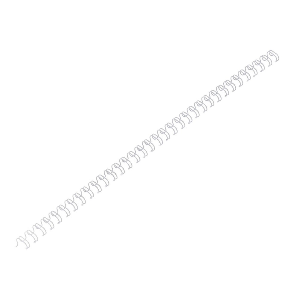 White 100X Double Loop Wire Binding Spine 6.4mm Diameter 34 Teeth 3:1 ScalE