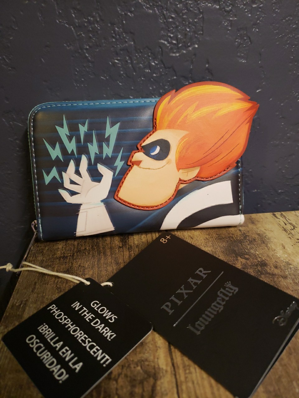 NEW Loungefly Disney Wallet Pixar Moments Incredibles Syndrome Zip Around w/Tags