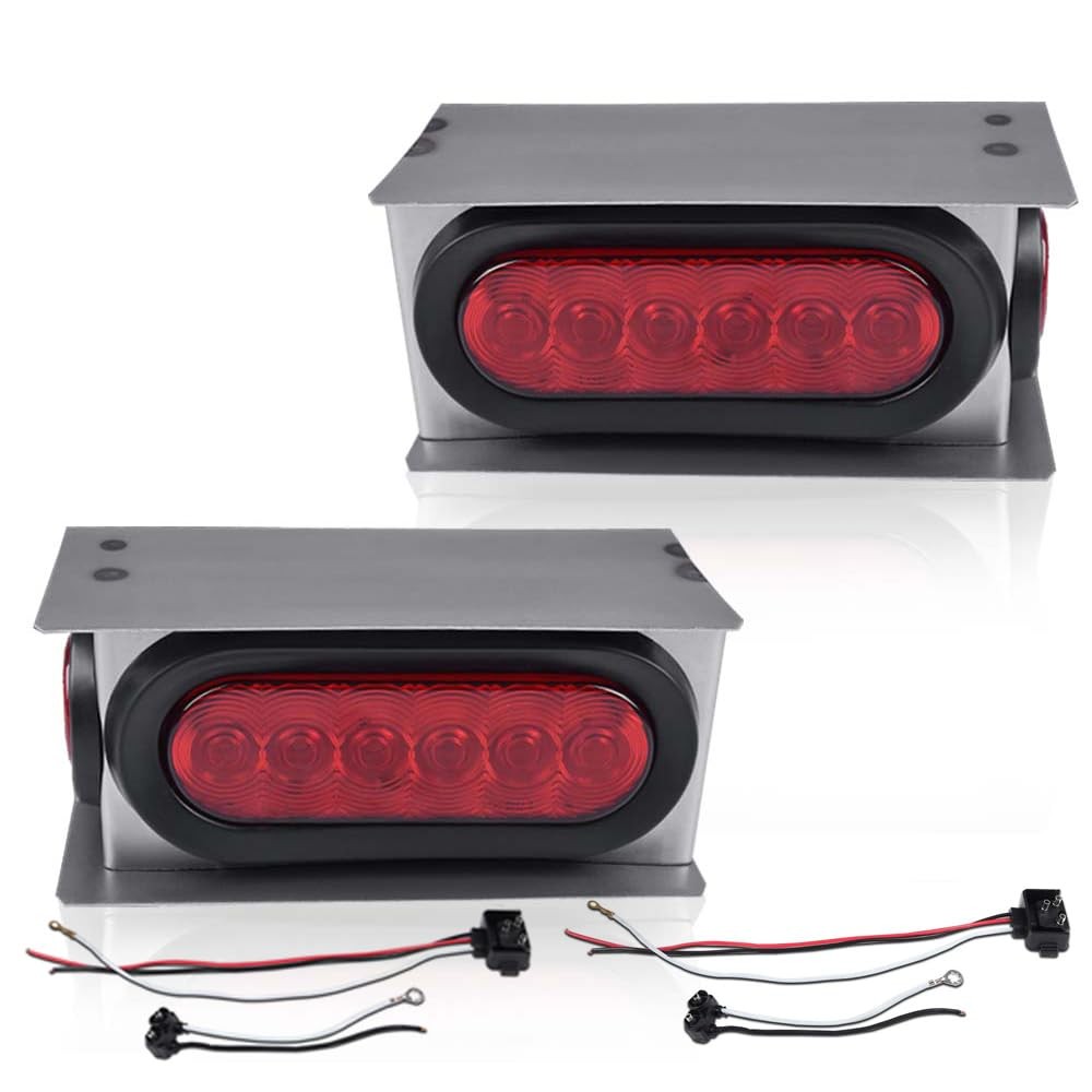 Trailer Lights Kit 2Pack with LED Tail Lights and Side Marker Lights