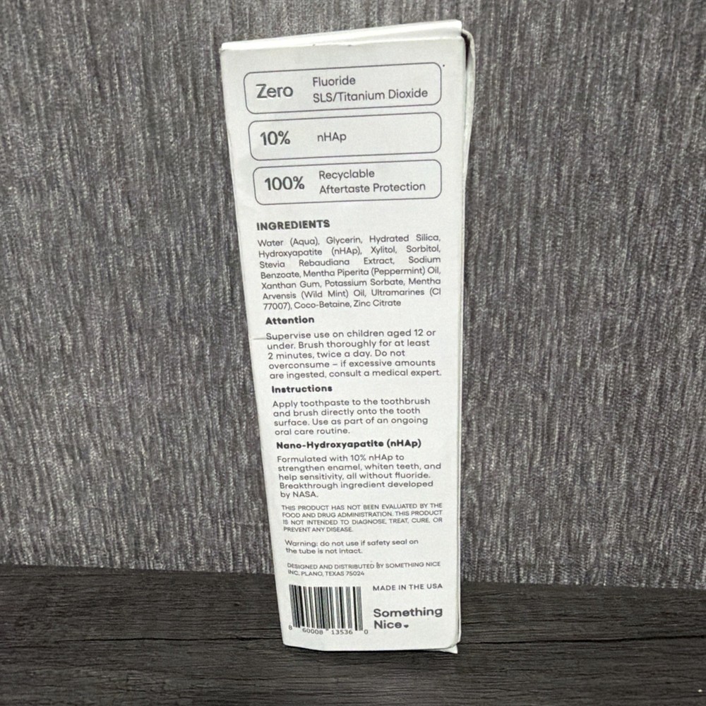 Zero Premium Toothpaste by Dentist Recommended Soft Mint Flavored