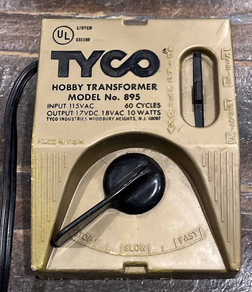 vintage Tyco Model No.895 Hobby Transformer Model Train Controller
