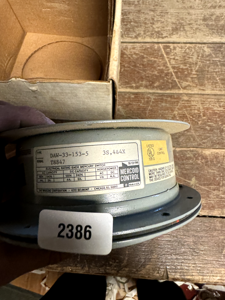 Mercoid Control DAW-33-153-5 Limit Control