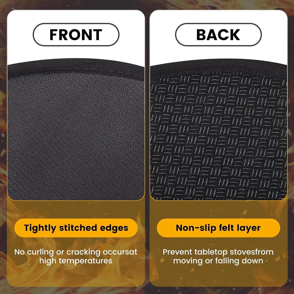 20 in Fire Pit Mat, 4 Layer Tabletop Fire Pit Mat