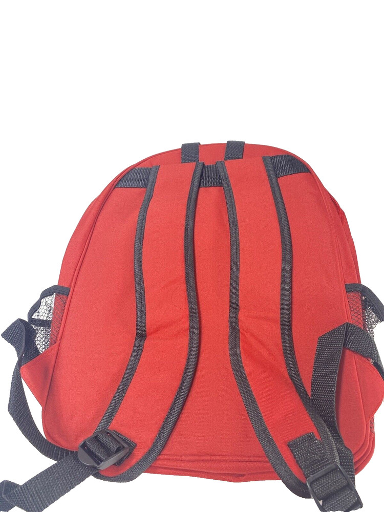Medical First Responder Red First Aid Backpack, Emergency Prep, 2 Pockets