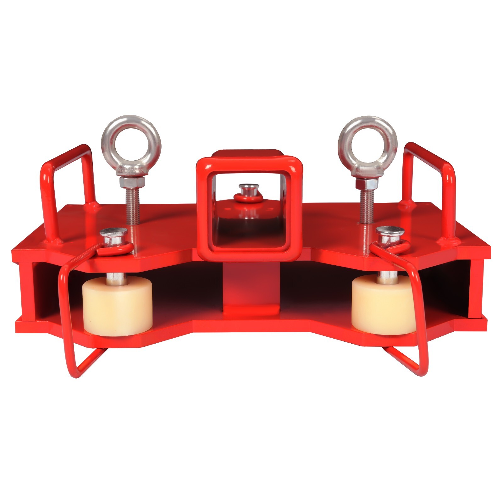 2'' Forklift Trailer Hitch Receiver Dual Pallet Forks Towing Adapter Attachment