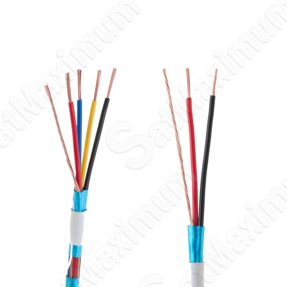 SHIELDED Security ALARM Cable Stranded / Solid Wire 18 22 AWG 500ft 1000ft WHITE