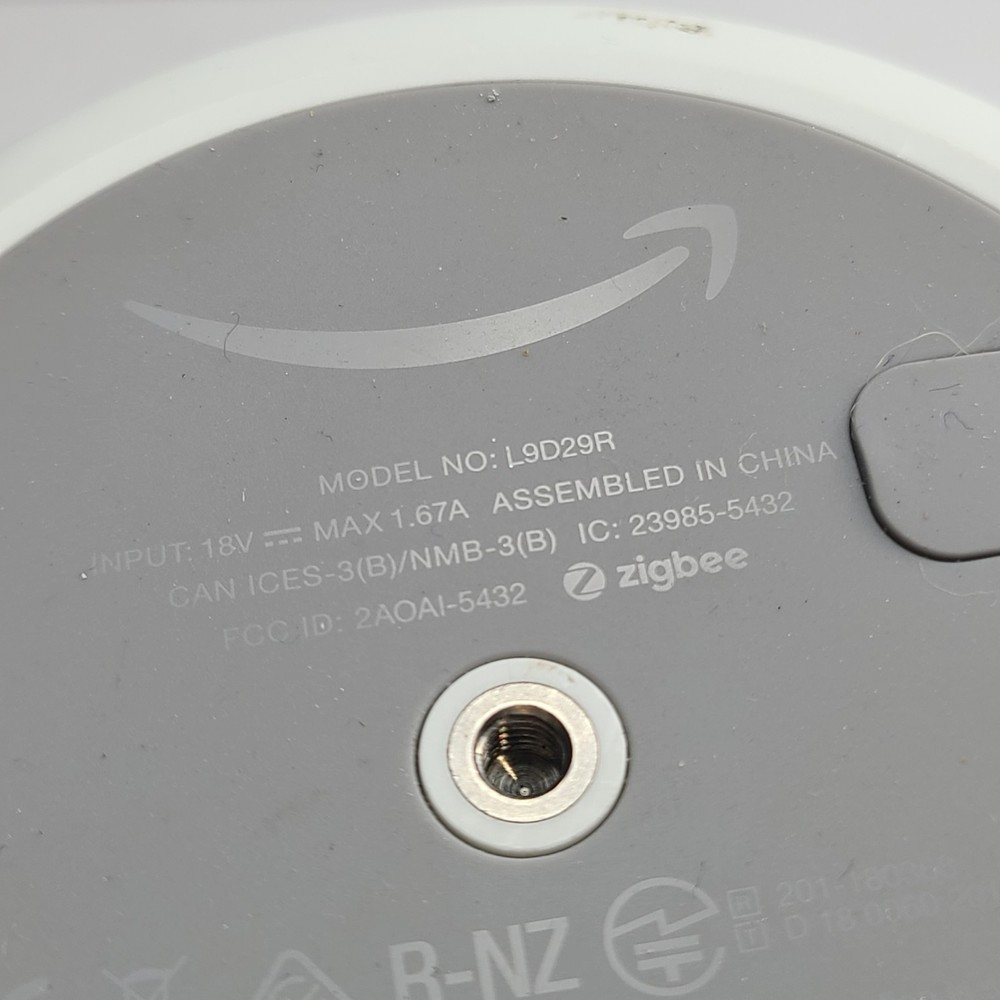 FOR PARTS - Amazon Echo Plus 2nd Generation Smart Speaker Model L9D29R