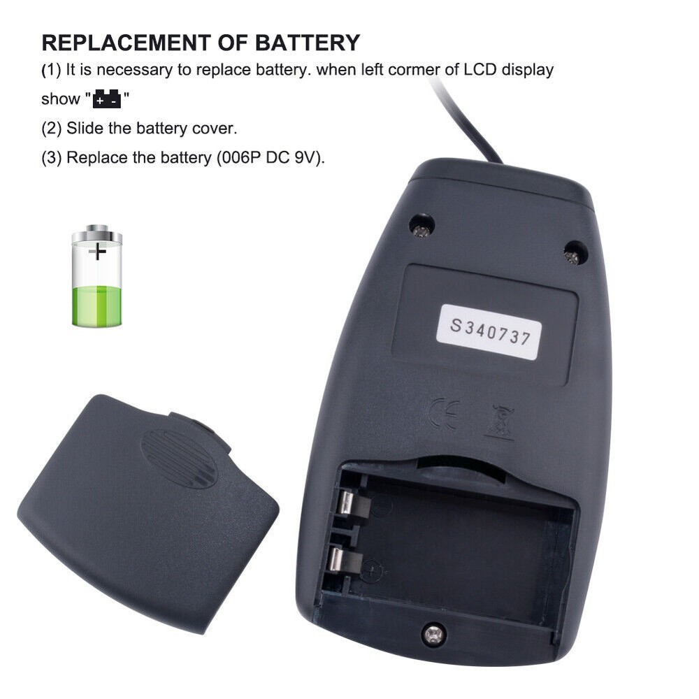 3 Range 12-Digit LCD Display Digital Light Meter LX-1010B illuminance Meter