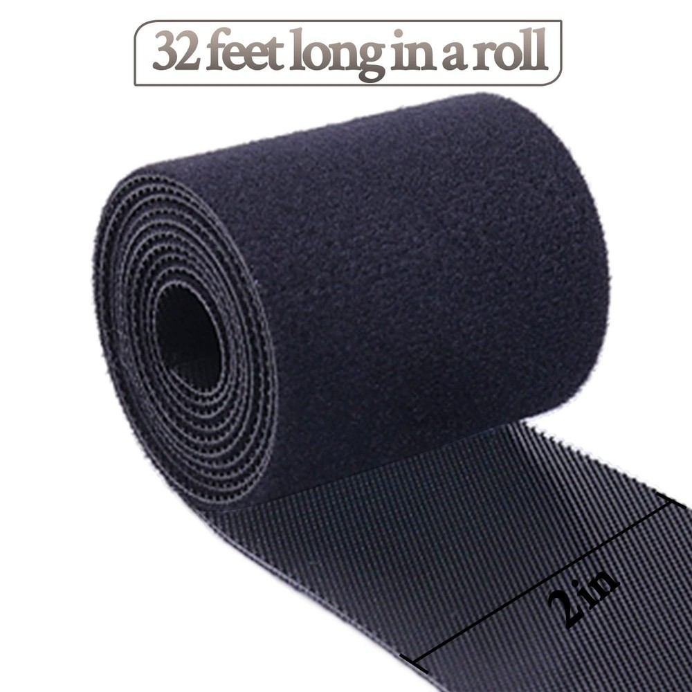 Hook and Loop Cable Ties Electrical 32FT Reusable Fastening Tape DoubleSided ...