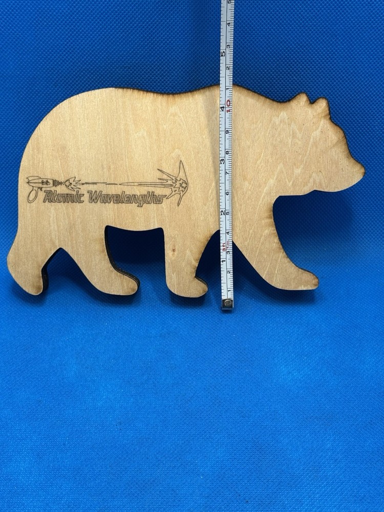 Laser Engraved Custom Wood Artwork - Blue Ridge Bear