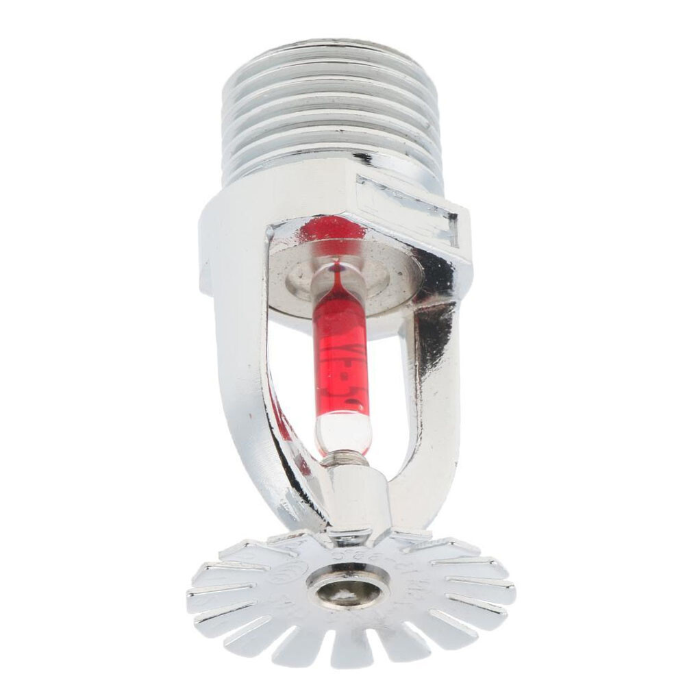 8 Pcs Globe 155°F Chrome Pendent Fire Sprinkler Head 1/2" Quick Response