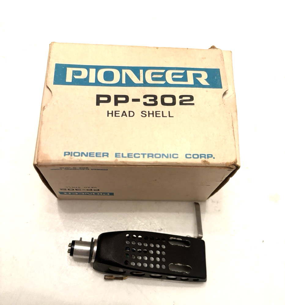 Ω Pioneer PP-302 Headshell  (Black)  Head shell for turntable