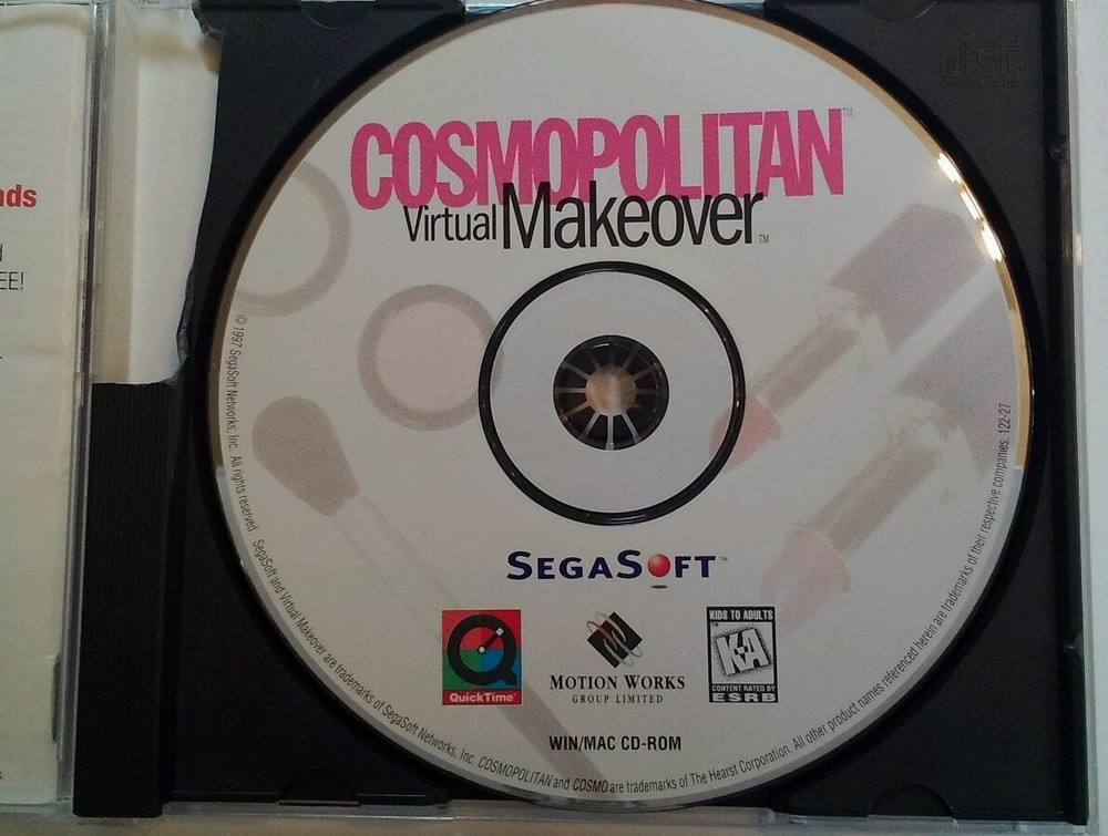The Learning Company Cosmopolitan Virtual Makeover (Win/Mac PC, 1997 SegaSoft)