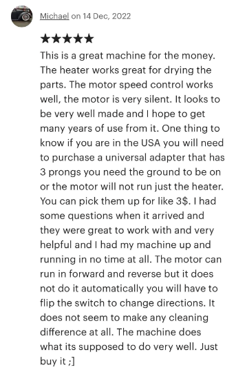 Watch Cleaning Machine Miracle 110 Watt/Volts - Miracle Watch Cleaning Machine