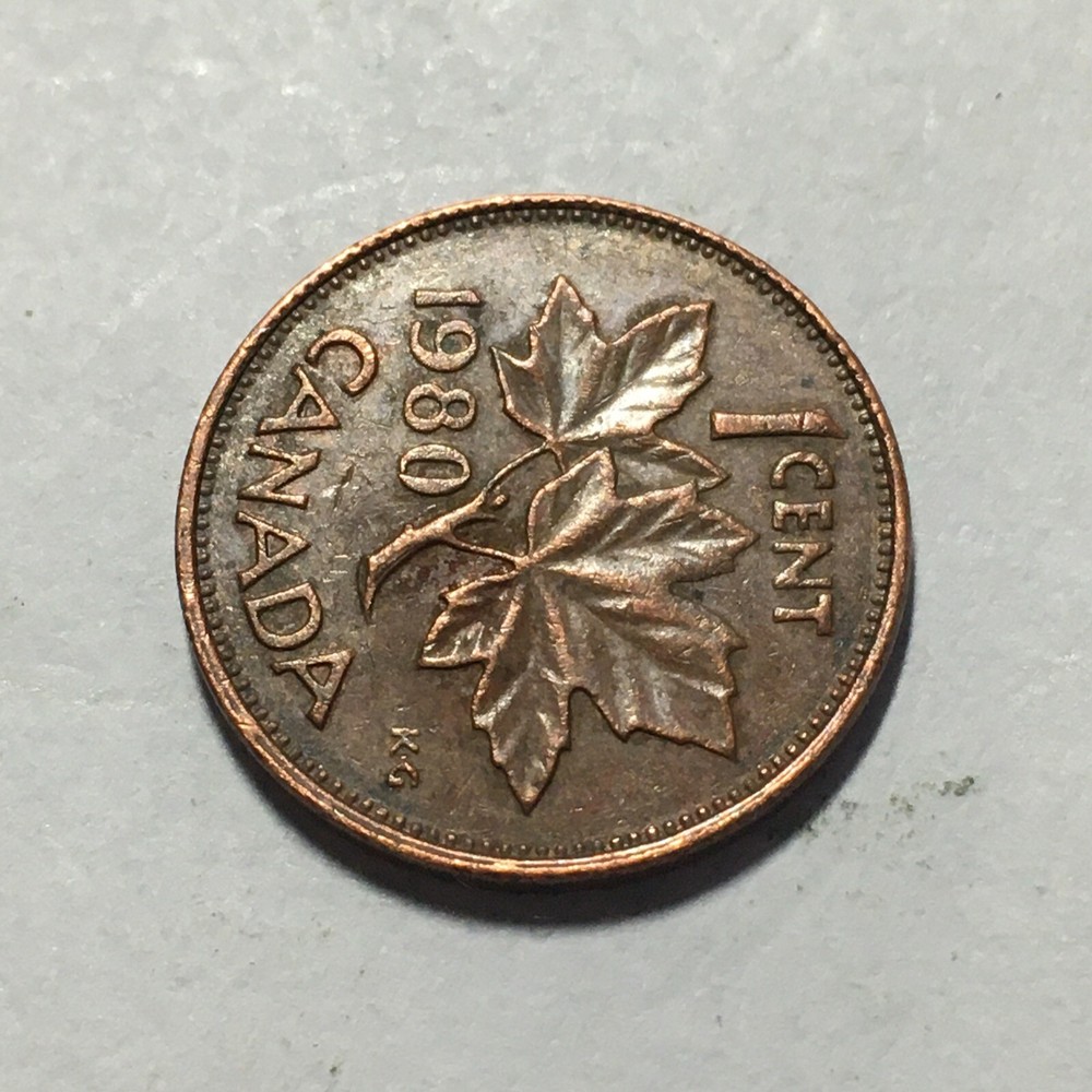 1980 CANADA ONE CENT COIN