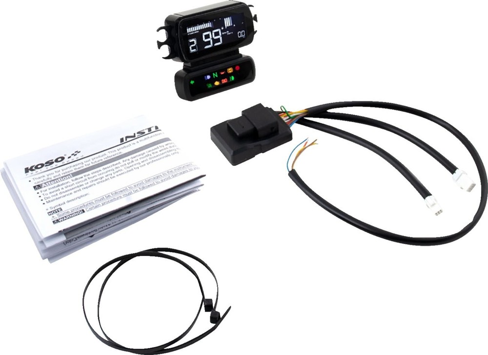 Koso D2 LCD Multifunction Speedometer Gauge (BA080030)