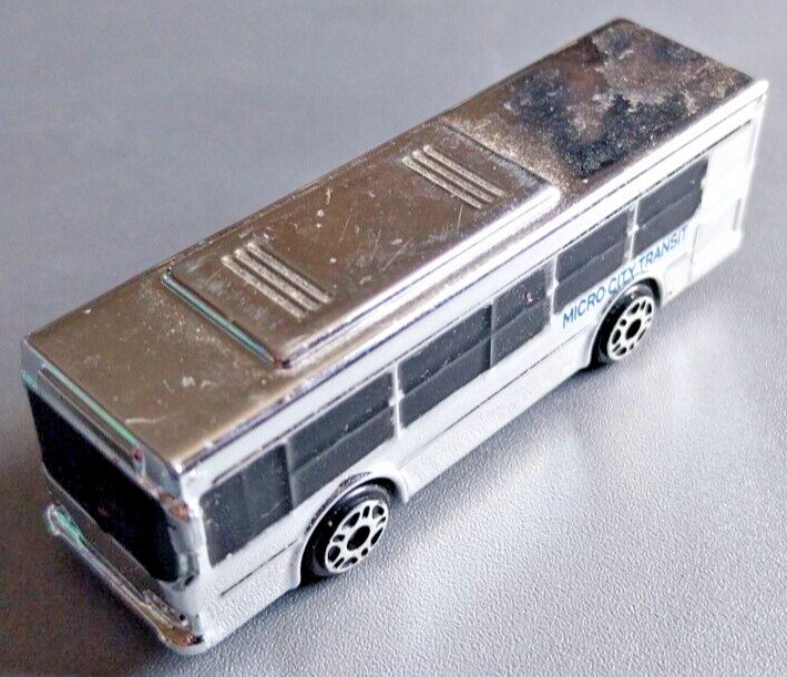 Micro Machines 110 Rare Silver Bus