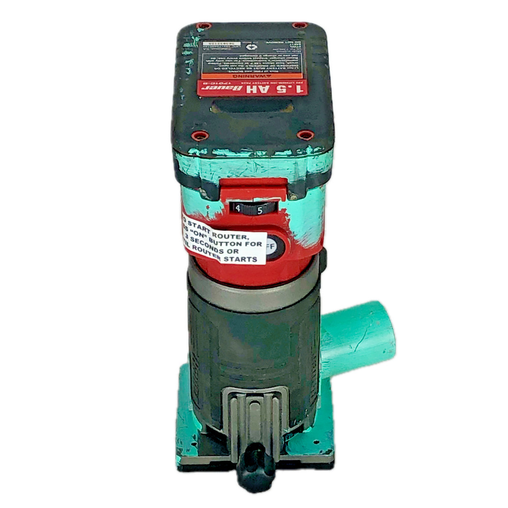 Bauer 21121CR-B Variable Speed Cordless Compact Router w/ Bauer 1.5Ah Battery