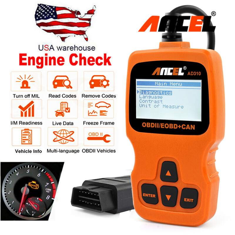 Automotive Diagnostic Scan Tool Check Engine System Car OBD2 Scanner Code Reader