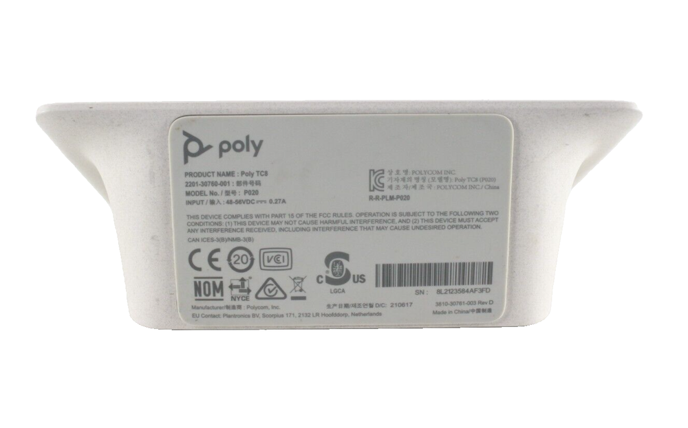 Polycom TC8 P020 8" Touchscreen Display Video Conferencing Controller (CI)