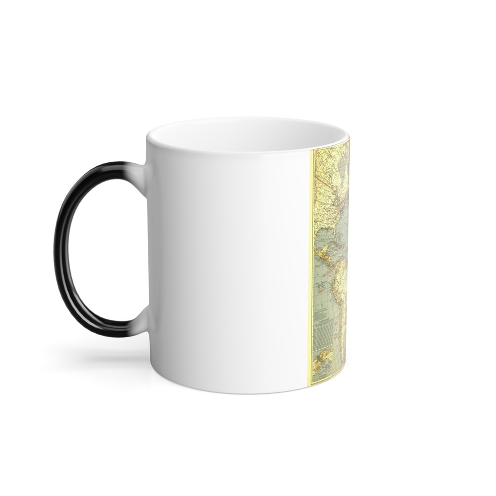 Atlantic Ocean (1939) (Map) Color Changing Mug 11oz