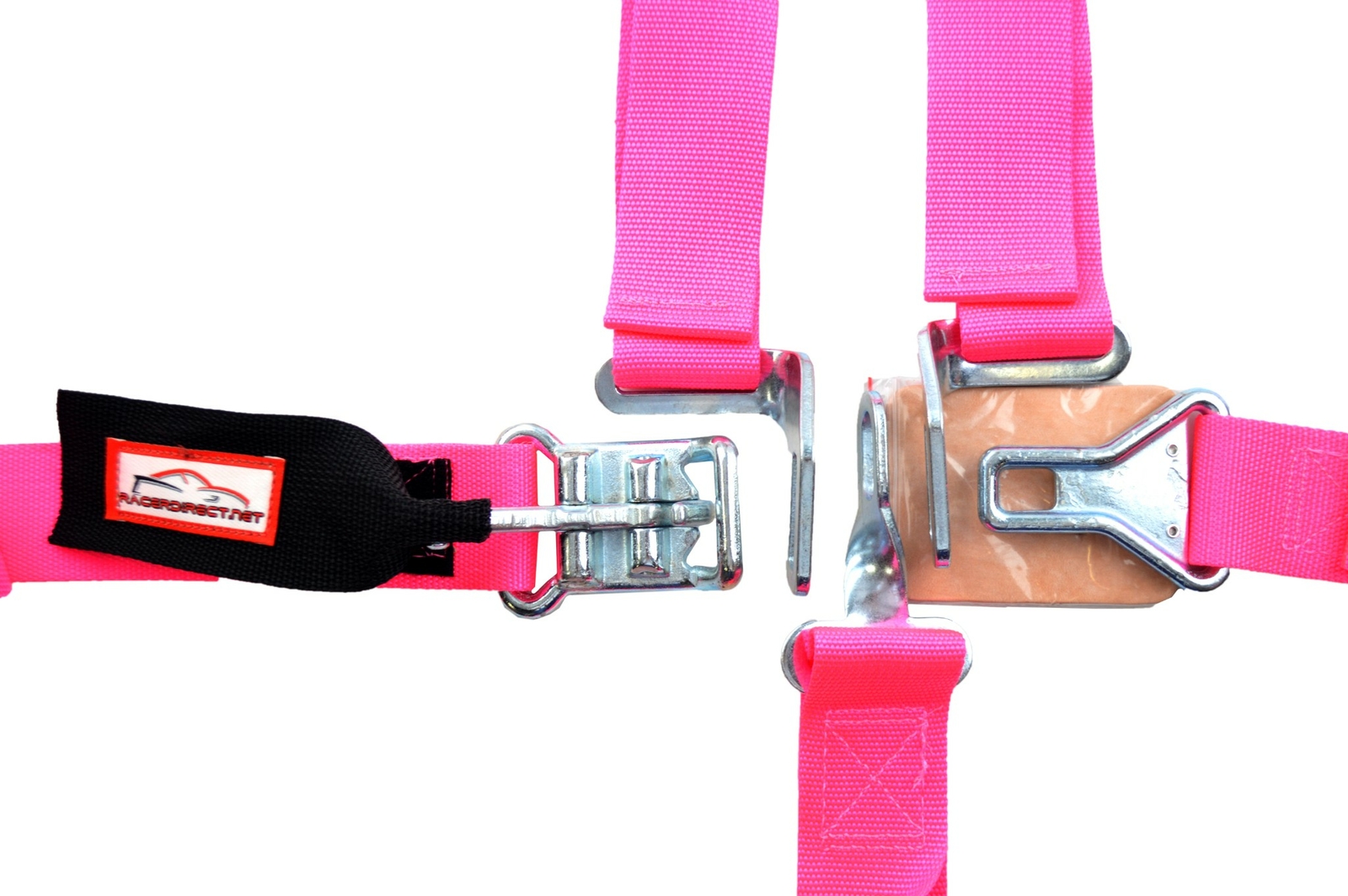 JUNIOR DRAGSTER HARNESS SFI 16.1 FIVE POINT LATCH & LINK FLOOR MOUNT BELT PINK