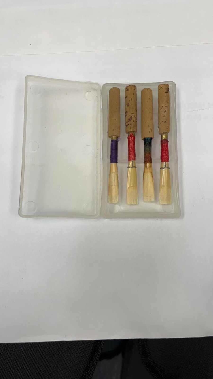 5x Oboe Reed Cases, FOUR Reeds in a box