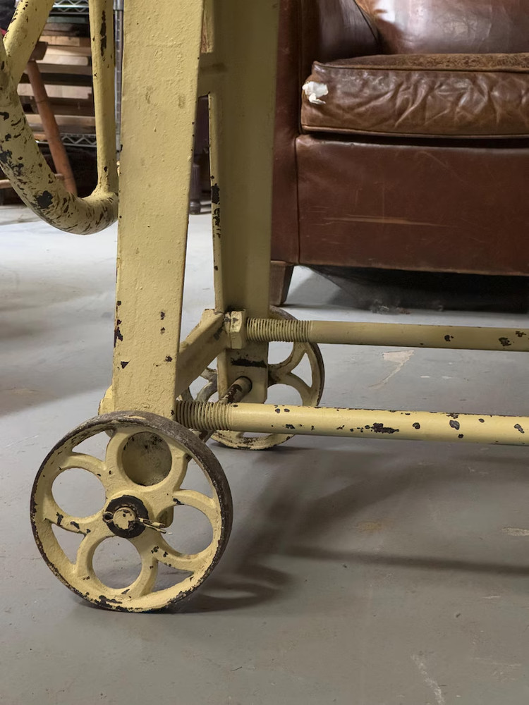 Antique Industrial Clamp Table