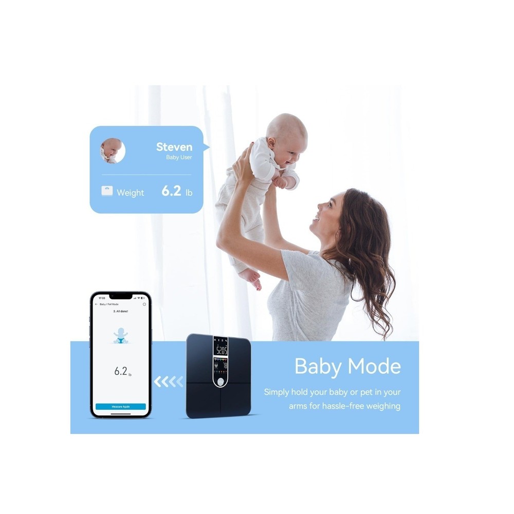 Bluetooth Body Fat Scale Digital Smart Bathroom Weight Scale Analyzer