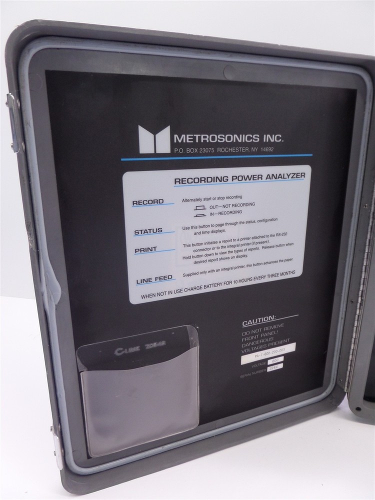 Metrosonics PA-7 Power Analyzer/Recorder