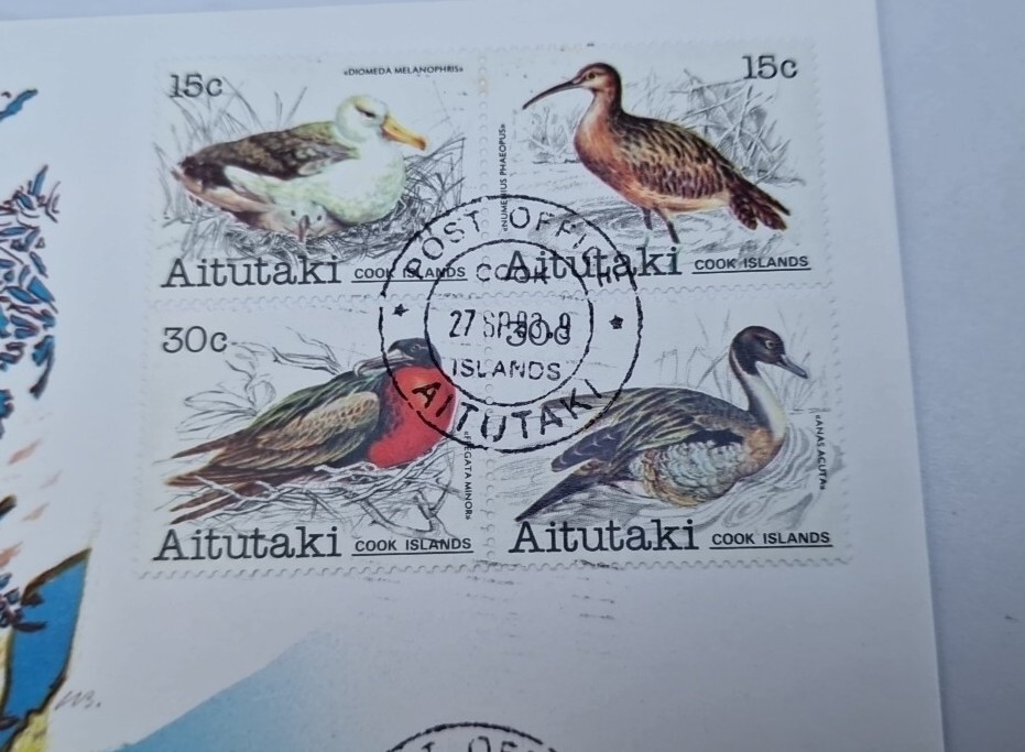 3 Dollars AAA Excellent Condition envelope Stamp BANKNOTE Cook Islands