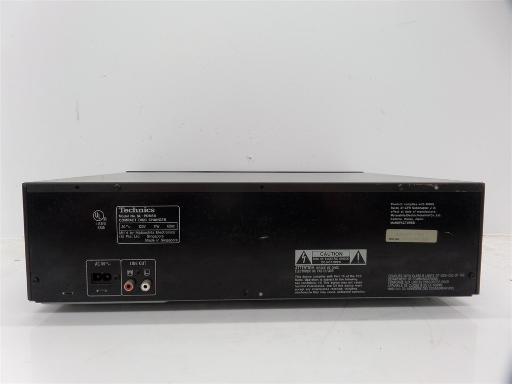 Technics SL-PD688 5-Disc Compact Disc Changer