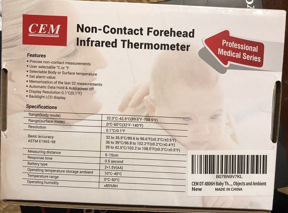 CFM Non-Contact Forehead Infrared Thermometer