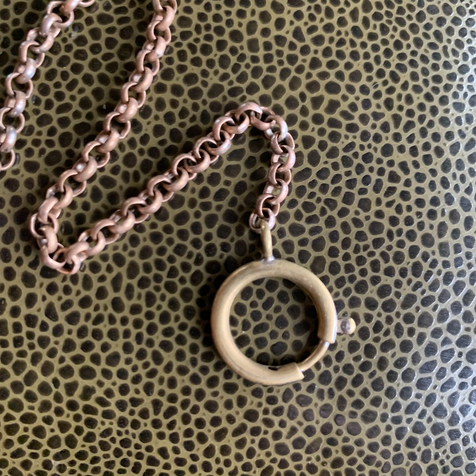 Antique 8" Gold Filled Circular Link Pocket Watch Chain 6.37 Grams