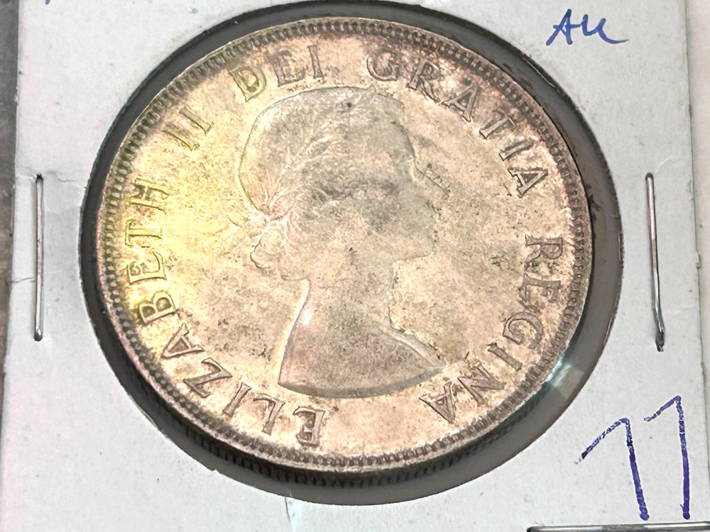 Canada 1955 Silver Dollar EF/AU COIN! # 77