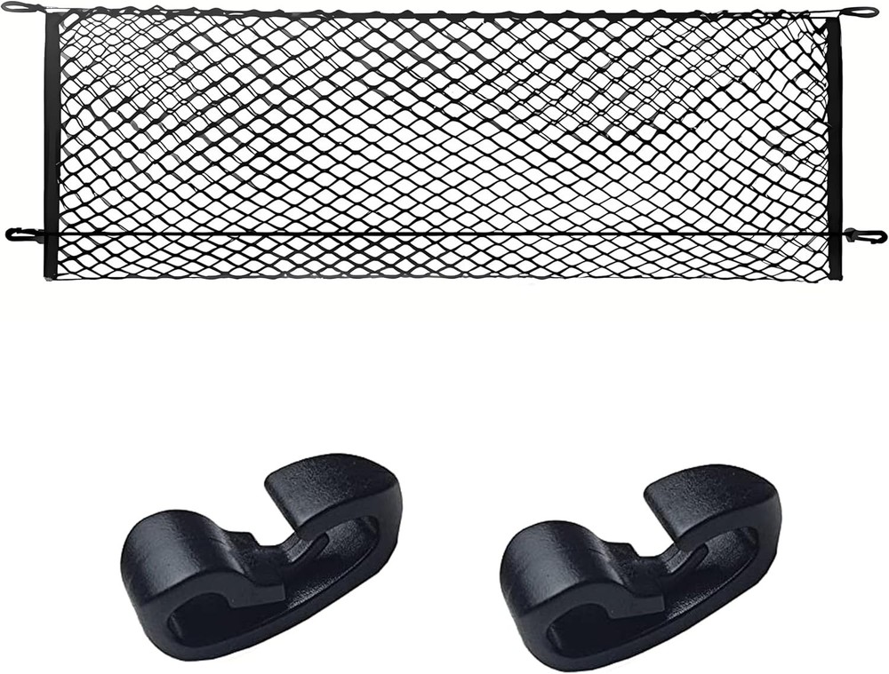 Cargo Net Compatible with 2019 to 2025 Forester, Black, Nylon/Polyester, Hook Fa