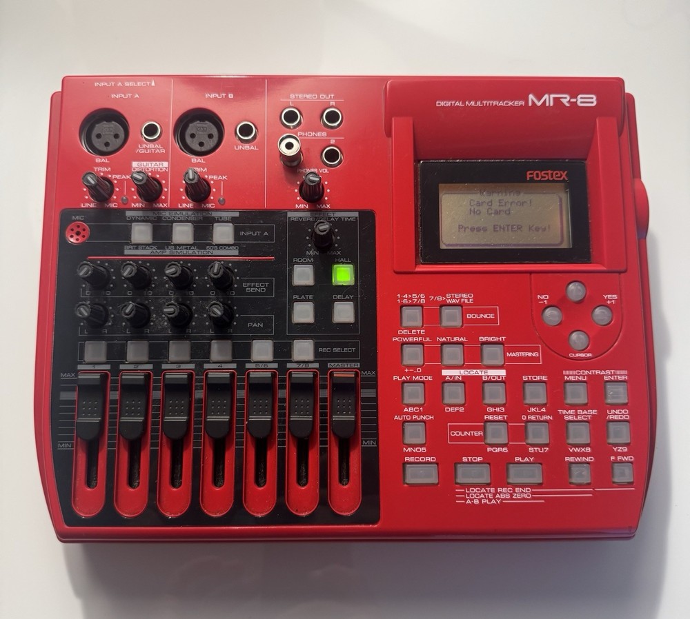 Fostex MR-8 MR8 Digital 8 Track Recorder Digital Multitracker Tested