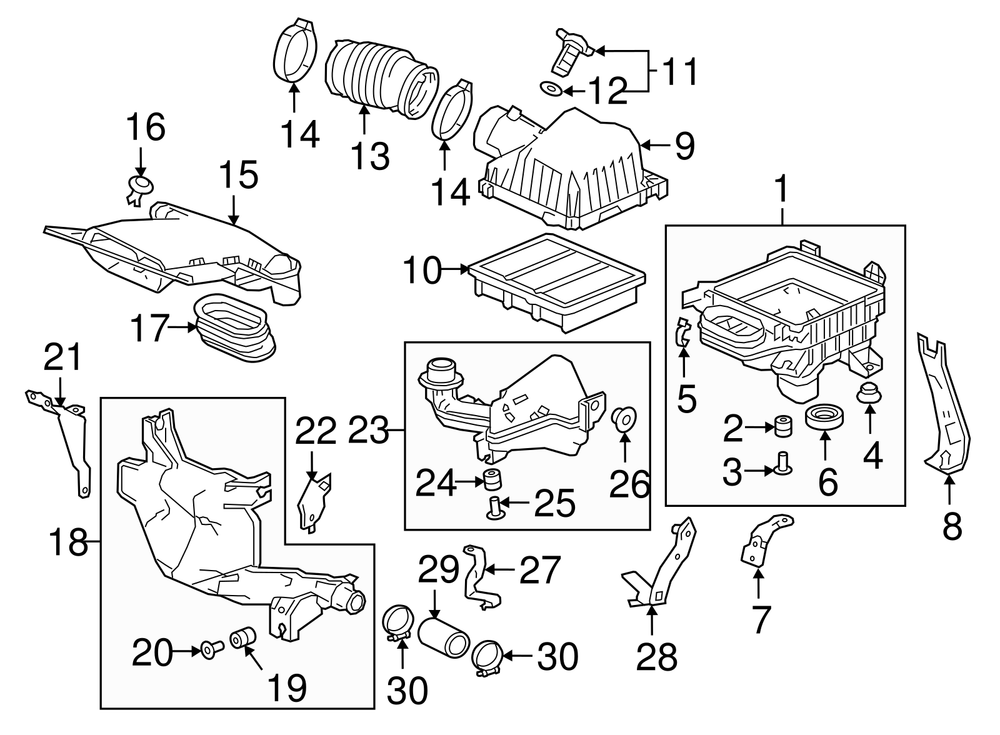 Genuine Honda Air Filter 17220-6B2-A00