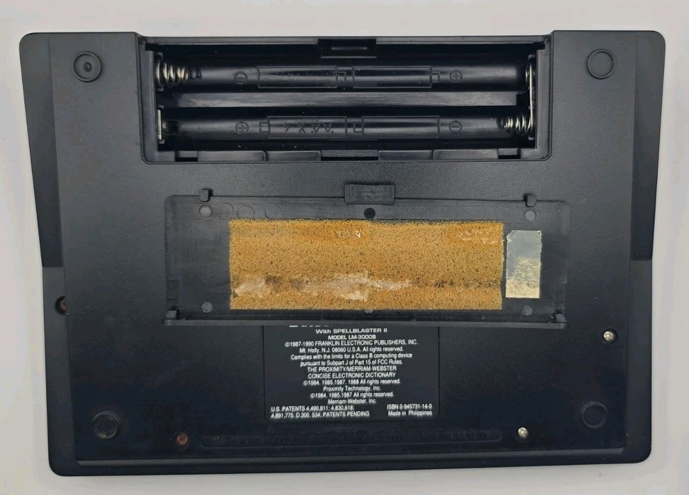 Tested Franklin Language Master 3000 Electronic Dictionary & Thesaurus LM-3000B