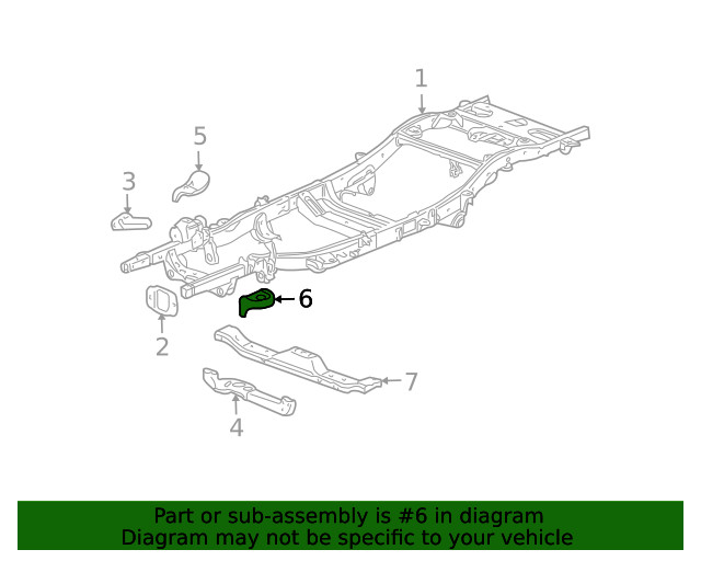 Genuine GM Body Mount Bracket 15078470