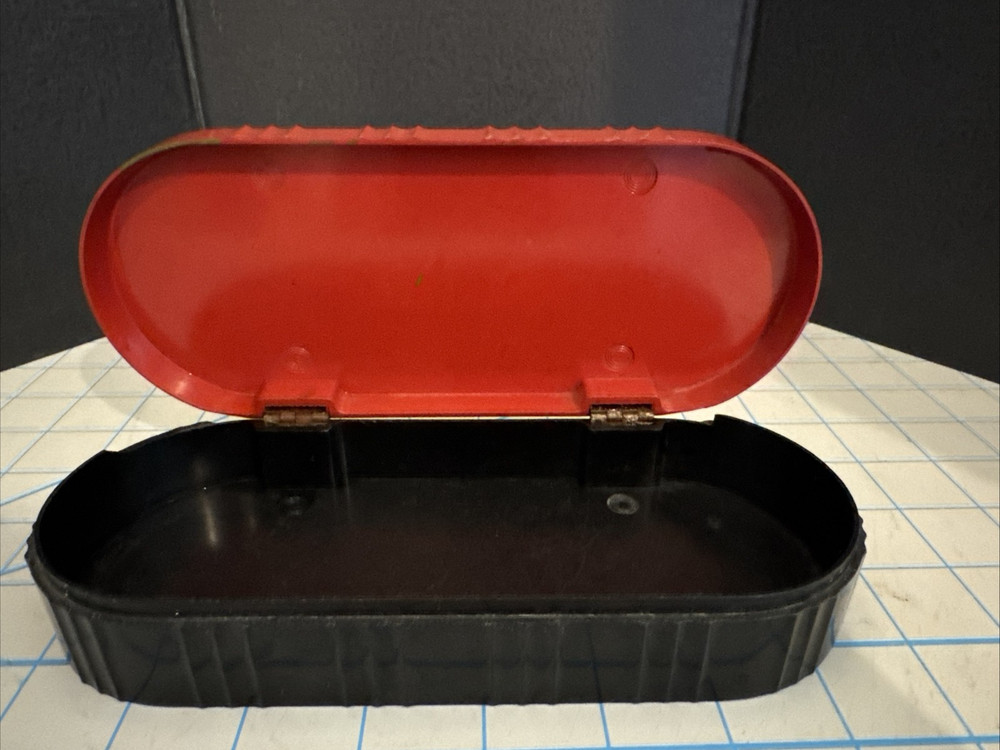 Vintage Bakelite Red Hinged Lid Art Deco Box