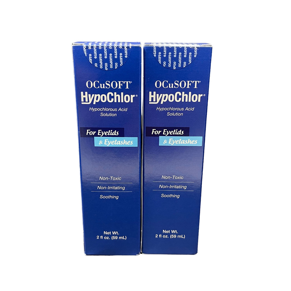 OCuSOFT HypoChlor Solution for Eyelids/Eyelashes, Spray 2oz (2 Pack)