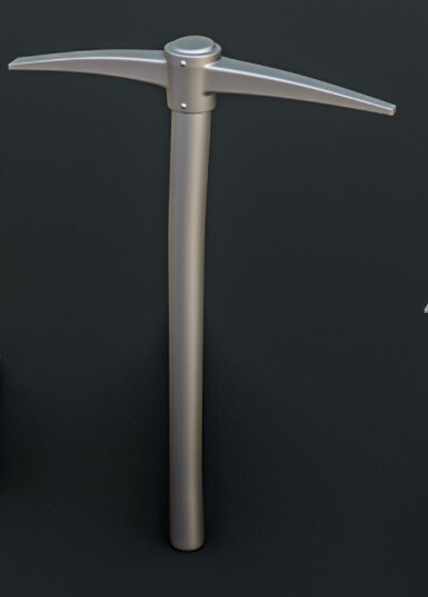 1/25 1/24 Scale 3d Resin Pickaxe