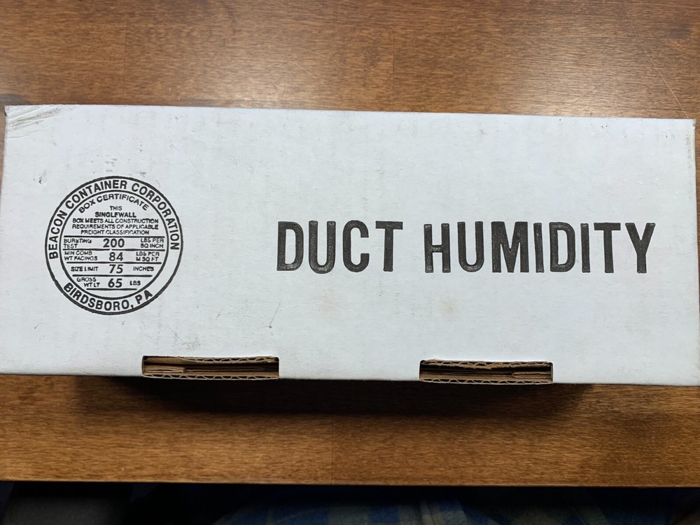 Tasseron duct humidity sensor 3% no temperature element