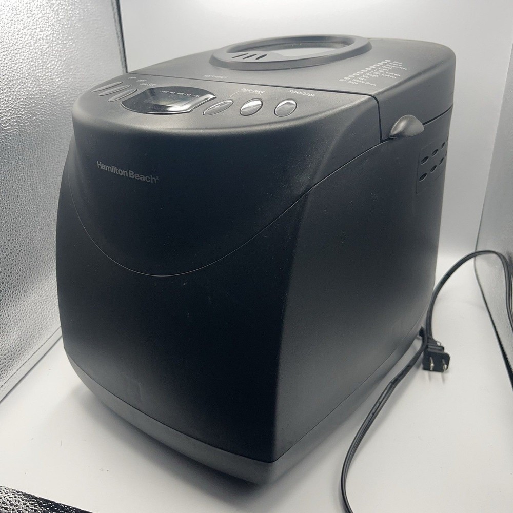 Hamilton Beach Bread Maker Black Model 29882- 2 lb Loaf Programmable Automatic