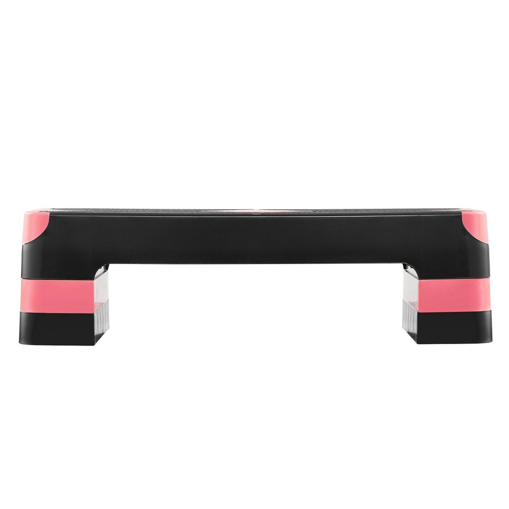 Multi-Height Aerobic Step Platform 28x10.5in Strong Load Capacity Red