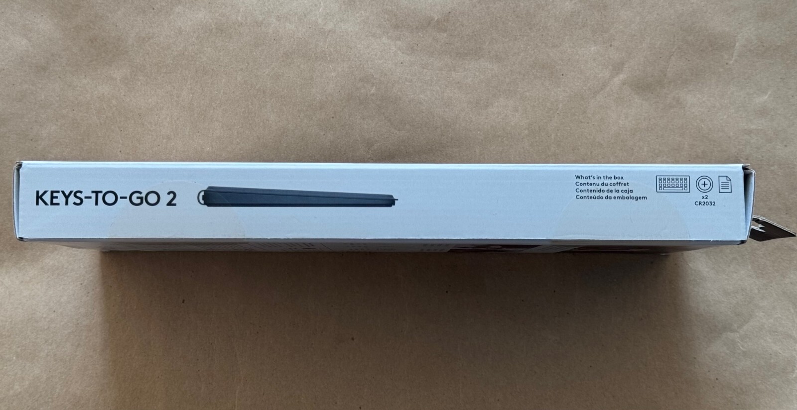 NEW LOGITECH KEYS-TO-GO 2 ULTRA-PORTABLE KEYBOARD WITH COVER 920-012867