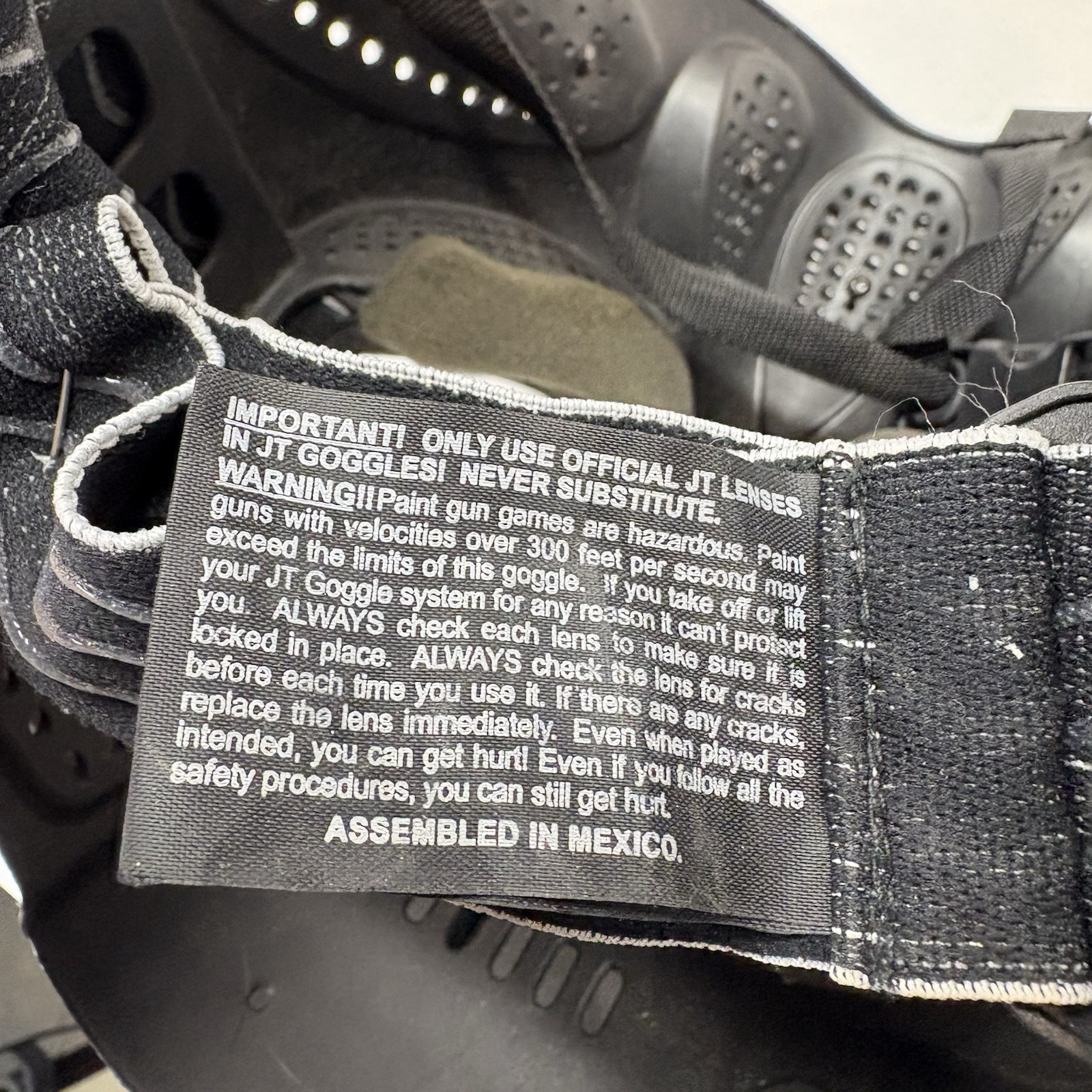 JT Paintball Mask Goggles w/ Visor Full Face Black Paintball Airsoft