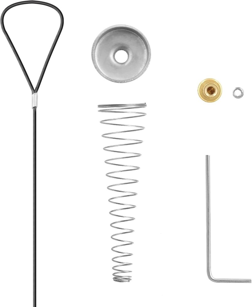 Elegant Black Spring Gate Latch Cable Pull - Versatile Home Decor Solution